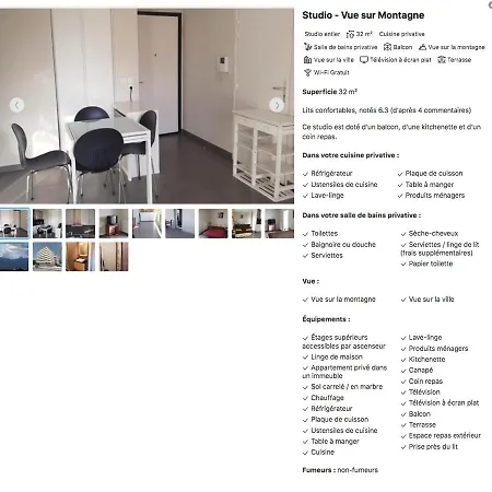 Proche Gare Europole Terrasse Sud Cea Minatec Apartmán